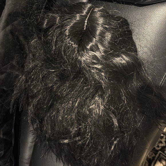 Black synthetic hair crimp style Curly Wig - Picture 8 of 16